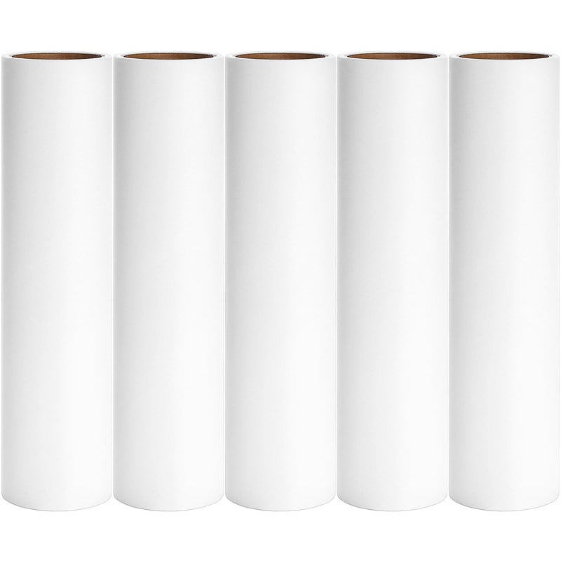 10 inch Mega Lint Roller Refills Compatible with Evercare Layers Smart Design Large Floor Lint Rollers Extreme Stick 10 Wide Sticky Roller Refills 60 Sheets per Roll 5 Pack Total 300 Sheets